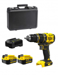 L&ouml;&ouml;ktrell-kruvikeeraja Stanley SFMCD721M2K-QW; 18 V; 2x4,0 Ah aku