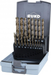 Metallipuuride komplekt Ruko 215214RO; HSS-Co 5; 1-10 mm; 19 tk