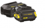 Tarvikute komplekt Stanley Adapter Set V20; 18 V; 2,0 Ah + Laadija