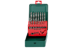 Metallist puurvardad Metabo HSS-G; 1-10 mm; 19 tk