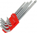 L-t&uuml;&uuml;pi kuuskant v&otilde;tmete komplekt AWTools AW35050BL; T10-T50; 9 tk