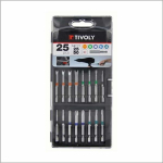 Kruviotsikute komplekt Tivoly 11501570039; 25 mm/50 mm; 24 tk. + Magnetiline hoidja