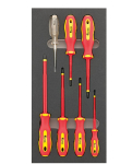 Isoleeritud (1000 V) kruvikeeraja komplekt Fortis 4063726002419; 7 tk