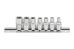 Padrunv&otilde;tmete komplekt Jonnesway S06H27S; 1/4''; E-Torx; 7 tk