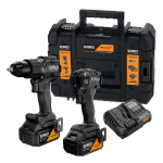 T&ouml;&ouml;riistakomplekt Dewalt DCK2222MM2T (DCD86 + DCF86); 18 V; 2x4,0 Ah aku