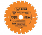 Saeketas puidule CMT 271; 150x1.5x20; Z24; 18&deg;