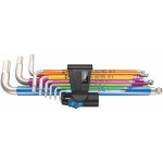 L-t&uuml;&uuml;pi kuuskant v&otilde;tmete komplekt Wera 3950/9 Hex-Plus Multicolour HF Stainless 1; 1,5-10 mm; 9 tk