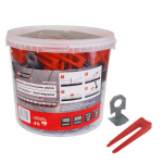 Plaatide tasandamise komplekt AWTools AW30365; 1,5 mm; 7-15 mm; 300+100 tk