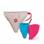 Menstruatsioonitops FUN CUP A suurus (roosa / t&uuml;rkiissinine)