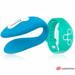 Paaride vibraator Wearwatch Dual Pleasure (sinine/roheline)