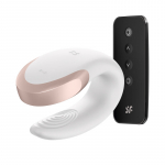 Paaride vibraator Satisfyer Double Love (valge)