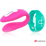 Paaride vibraator Wearwatch Dual Pleasure (roosa/roheline)
