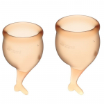 Oranžid menstruaalanumad Satisfyer Feel Secure (2 tk)