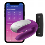 Nutikas paaride vibraator Double Fun (lilla)