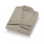 Beež puuvillane hommikumantel suurus XL Mia Waffle - Foutastic