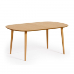 Tammedekooriga kokkupandav s&ouml;&ouml;gilaud &oslash; 160 cm Oqui - Kave Home