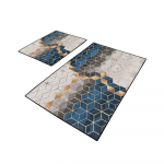 Sinihallid vannitoamatid 2tk komplektis 60x100 cm Optic - Mila Home