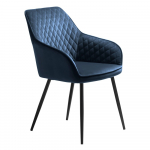 Sinine sametist s&ouml;&ouml;gitool Milton - Unique Furniture