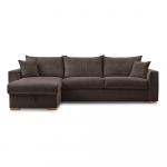 Pruun velvetist diivanvoodi (muutuv nurk) Augustin - Bobochic Paris