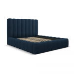 Tumesinine kaheinimesevoodi koos panipaigaga 200x200 cm Kelp - Micadoni Home