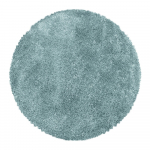 Sinine &uuml;mmargune vaip &oslash; 80 cm Fluffy - Ayyildiz Carpets