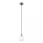 Valge-h&otilde;bedane rippvalgusti klaasist varjuga &oslash; 12 cm Molly - Reality