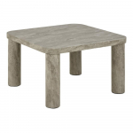 Helehall marmorimitatsiooniga diivanilaud 60x60 cm Solano - Actona