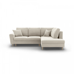 Beež sametist panipaigaga nurgadiivanvoodi (parem nurk/"L"-kujuline) Kyoto - Cosmopolitan Design