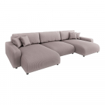 Heleroosa velvetist panipaigaga nurgadiivanvoodi Sara - Ropez