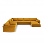 Sinepiv&auml;rvi sametist nurgadiivan (vasak nurk/U-kujuline) Vanda - Mazzini Sofas