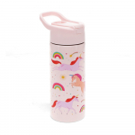 Heleroosa roostevabast terasest joogipudel 500 ml Unicorn - Rex London