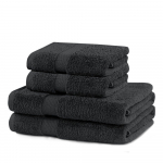 Tumehallid froteest puuvillased k&auml;ter&auml;tid ja saunalinad komplektis 4 tk Marina &ndash; Restilo