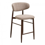 Beež-tumepruun polsterdatud baaritool (istme k&otilde;rgus 65 cm) Levanto &ndash; House Nordic