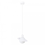 Valge laste valgusti klaasist varjuga Mab - Sollux