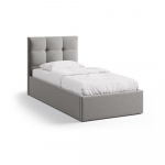 Hall polsterdatud &uuml;heinimesevoodi koos panipaiga ja voodip&otilde;hjaga 90x200 cm Phaedra - Micadoni