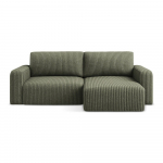 Roheline velvetist panipaigaga nurgadiivanvoodi (parem nurk) Kona - Makamii