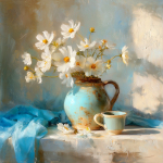 Tr&uuml;kitud pilt raamiga 70x70 cm Anemone - Styler