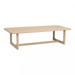 Kohvilaud heleda naturaalse tammepuust pealispinnaga 70x160 cm Driscoll - Rowico