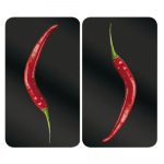 Klaasist pliidikatte komplekt 2 tk, 52 x 30 cm Peperoni - Wenko