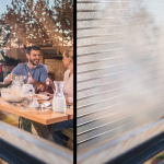 Kaitsekilega mattklaasist kleebis, pikkus 2 m - Ambiance