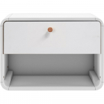 Valge rippuv &ouml;&ouml;kapp Cassie - St&oslash;raa