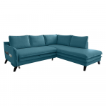 T&uuml;rkiissinine nurgas diivanvoodi L, paremas nurgas Charming Charlie - Miuform