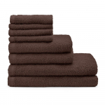 Pruunid kiiresti kuivavad puuvillased froteer&auml;tikud 8tk komplektis Quick Dry - Catherine Lansfield