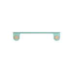 Tammepuidust rohelisest terasest seinariiul 2 konksuga , pikkus 70 cm Hook - Gazzda