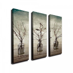 3-osaline seinamaaling l&otilde;uendil Vases - Wallity