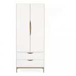 Valge riidekapp 80x195 cm Kobe - Woodman