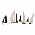Metallist seinakaunistus 117x52 cm Ocean - Wallity