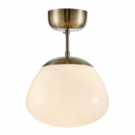 Valge-pronksi v&auml;rvi laevalgusti klaasist lambivarjundiga &oslash; 25 cm Rise - Marksl&ouml;jd