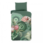 Roheline flanell voodipesu &uuml;heinimesevoodile 140x200 cm - HIP