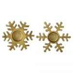 Metallist k&uuml;&uuml;nlajalad j&otilde;ulumotiividega 2 tk komplektis Lisetta - Bloomingville